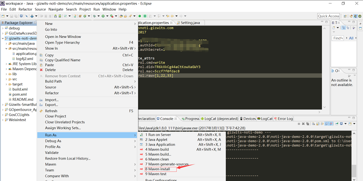 Run Maven project